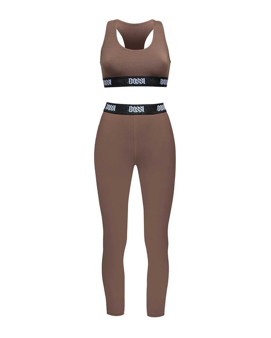 Bossi Women's Femme Leggings Set Tan