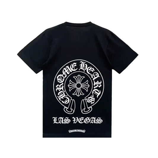 Chrome Hearts Las Vegas Exclusive Horseshoe Logo Tee Black