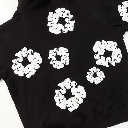 DENIM TEARS COTTON WREATH HOODIE BLACK