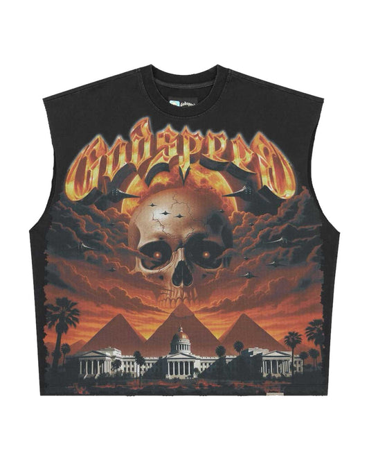 Godspeed Echoes Of Empire Sleeveless Tee Black