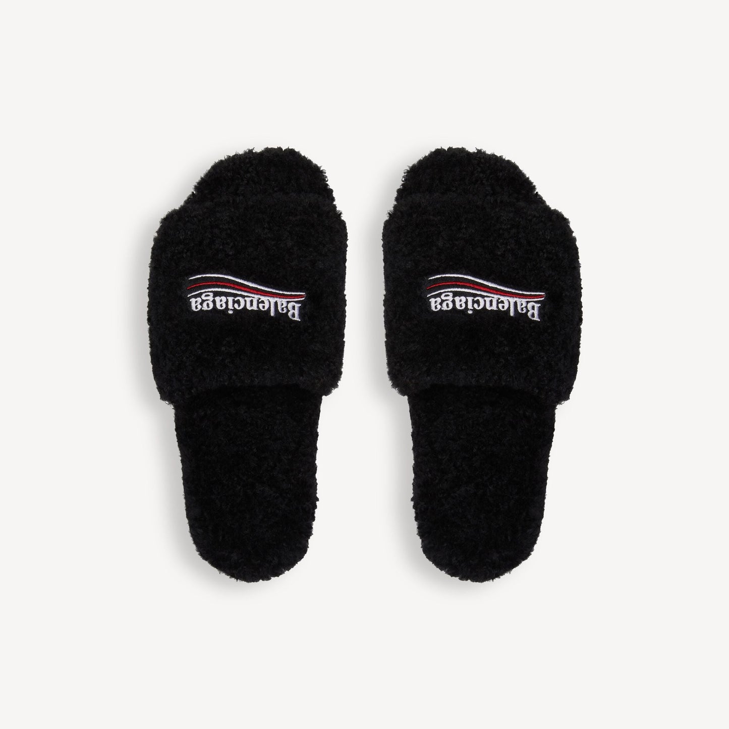Furry Balenciaga Slide
