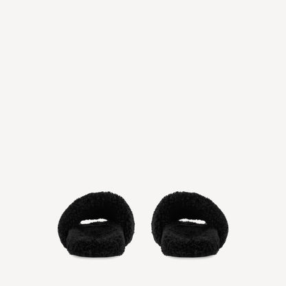 Furry Balenciaga Slide