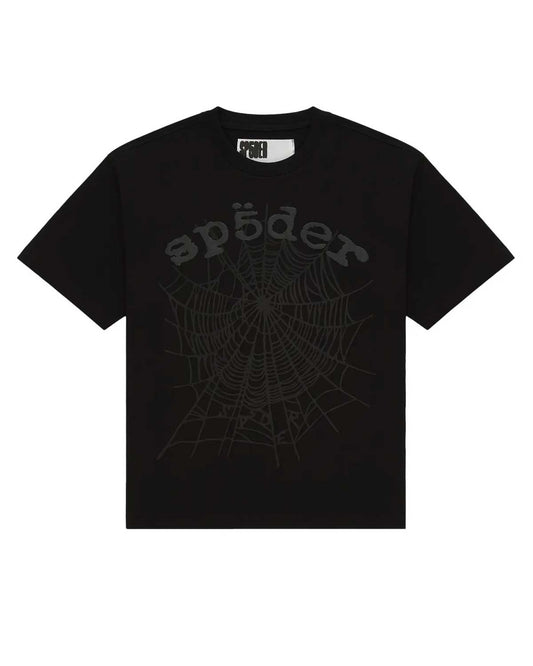Sp5der OG Web Tee Phantom Black