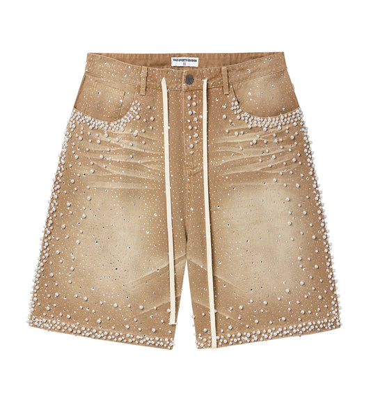 Vale Forever Sandstorm Jorts Tan