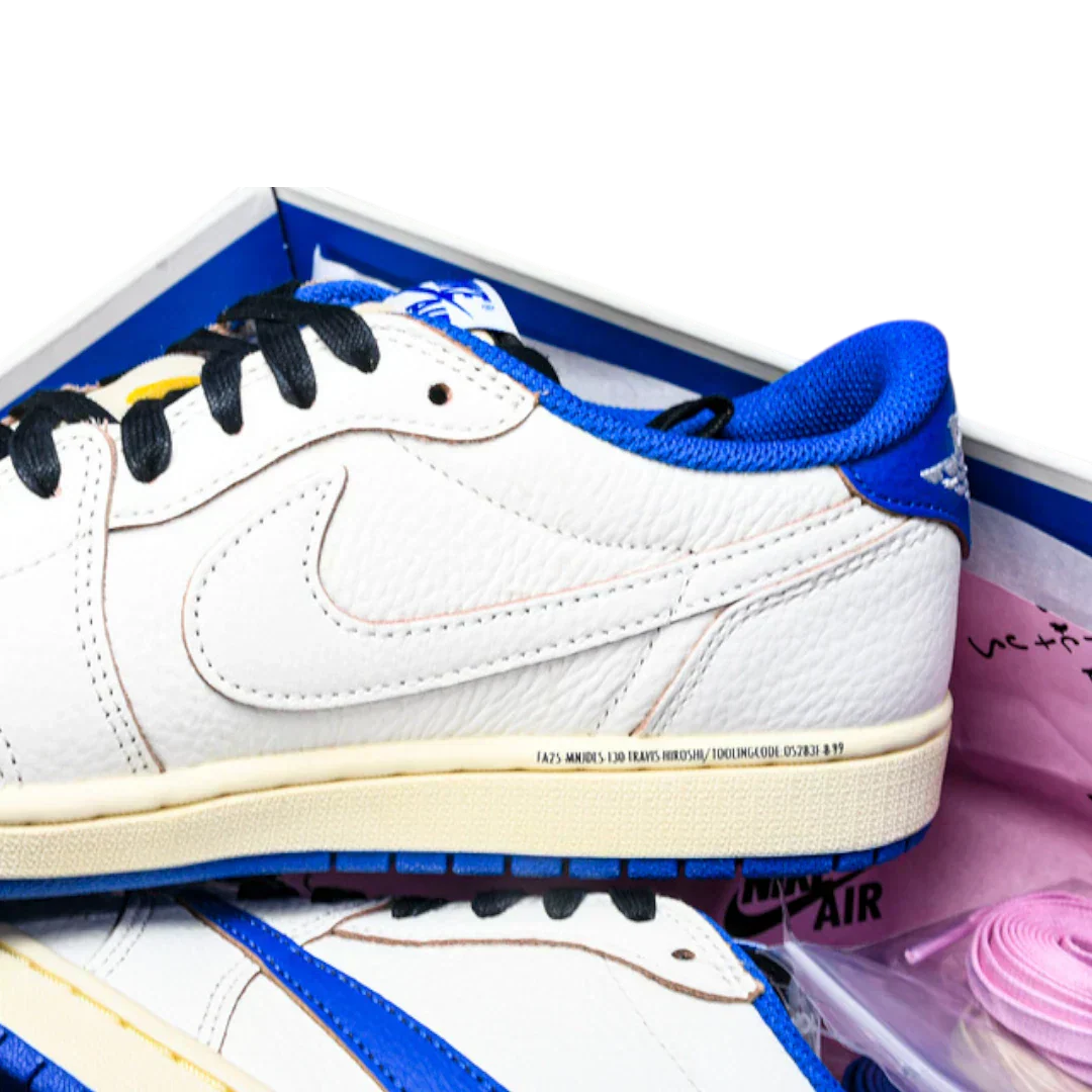 Travis Scott x Fragment AJ1 Low OG 'Sail Military Blue'