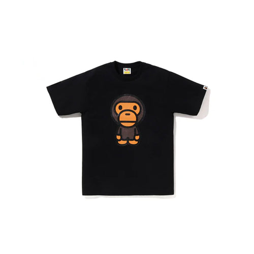 Bape Glitter Big Baby Milo Tee Black