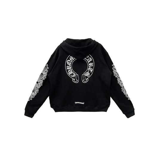 Chrome Hearts Thermal Floral Horseshoe Zip Up
